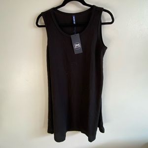 New- black tank top knit dress